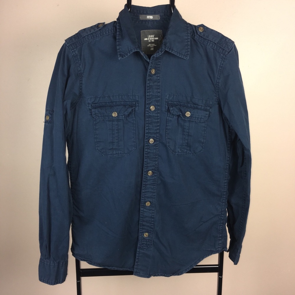 L.O.G.G. Fitted button down men's Dress Shirt S